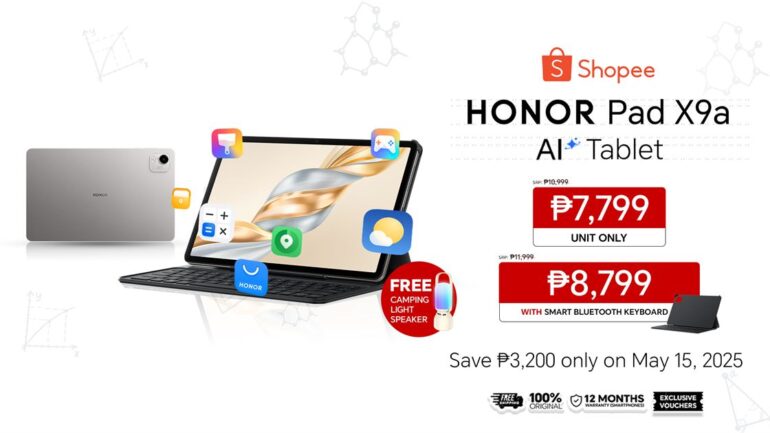 Main KV AI Tablet HONOR Pad X9a for only PHP 8,799