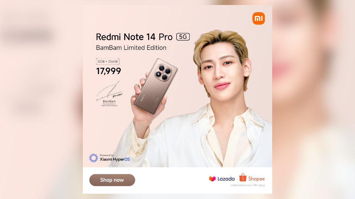 Redmi Note 14 Pro 5G BamBam Limited Edition Introduced in PH